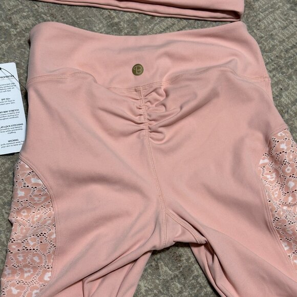NWT-Fiona Leggings And Niko Sports Bra-B FIT by Beach Bunny Size 6 - Picture 8 of 14